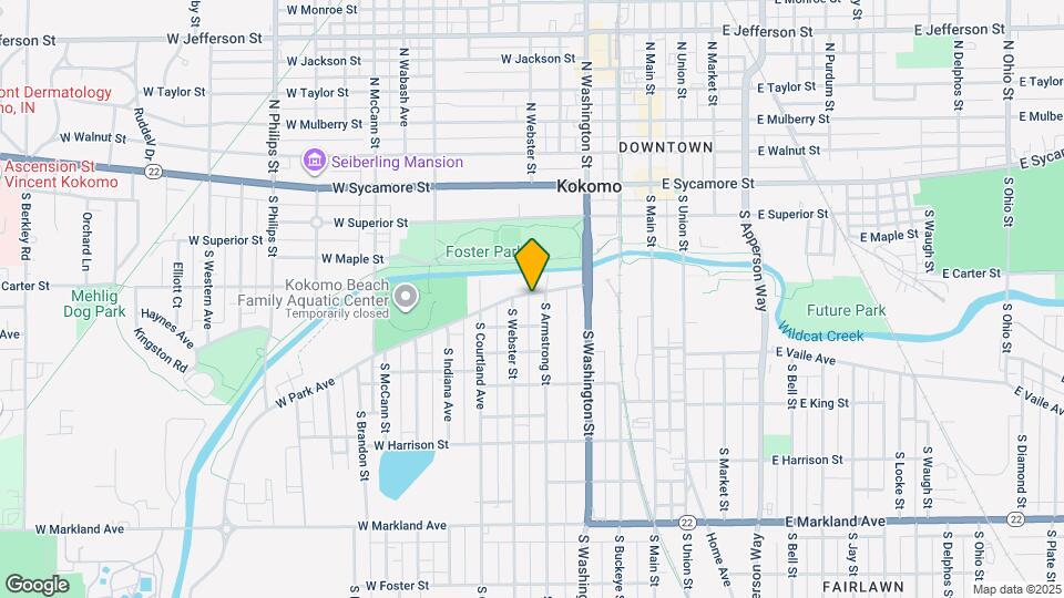 411 W Park Ave Map and Location Details
