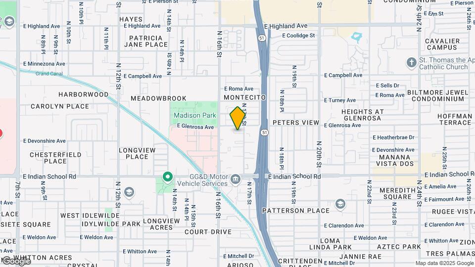 4238 N 17th St Map and Location Details
