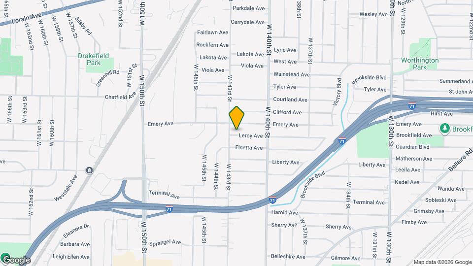 14212 Leroy Ave Map and Location Details