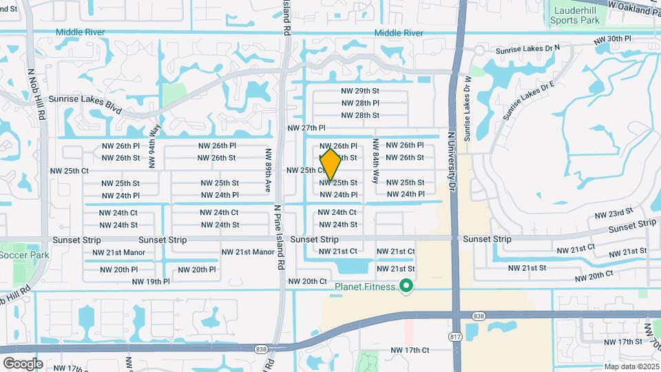 8620 NW 25th St Map and Location Details