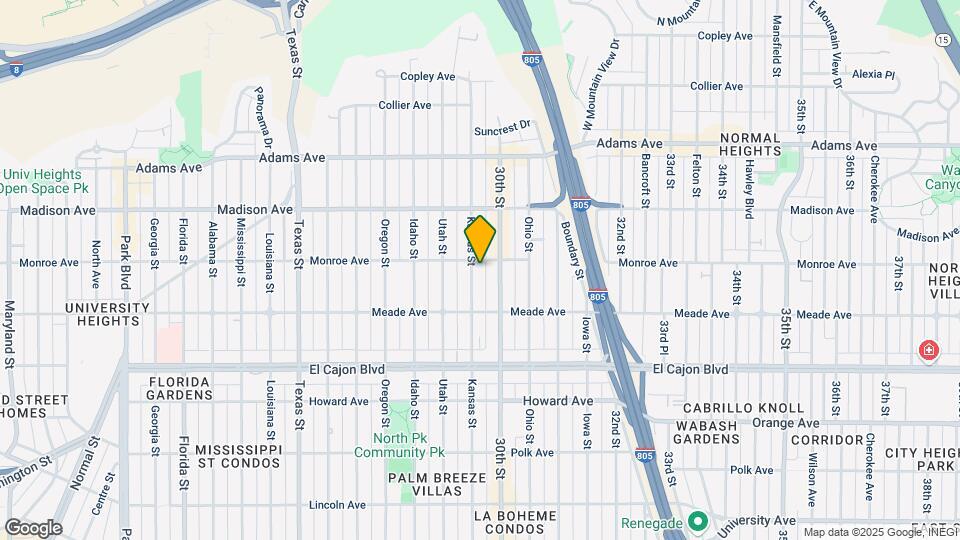 4479 Kansas St Map and Location Details