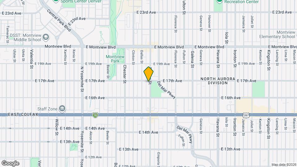 1681 Dayton St Map and Location Details