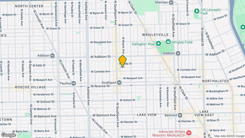 1336 W Cornelia Ave Map and Location Details