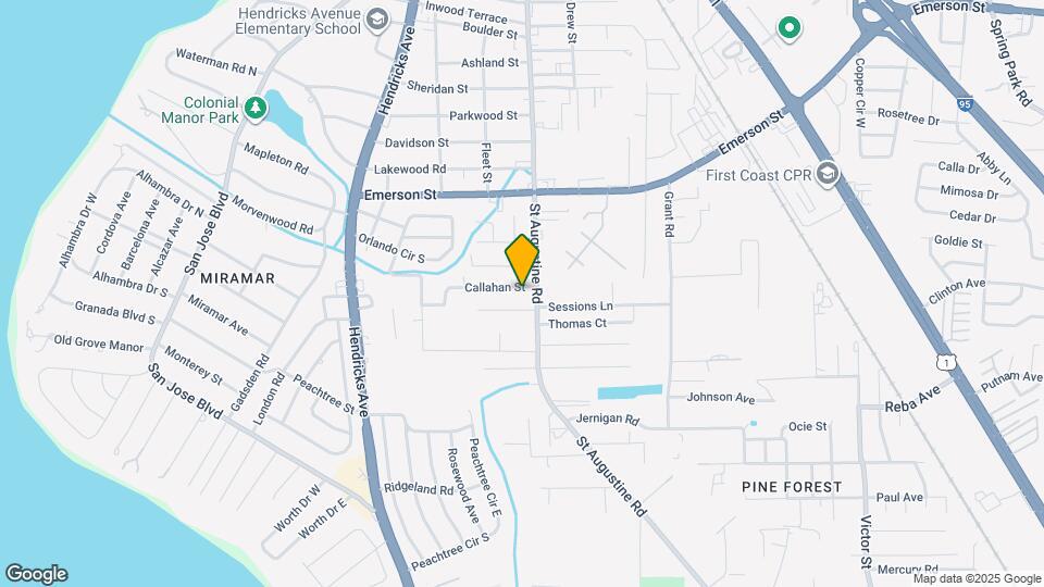 1832 Callahan St Map and Location Details