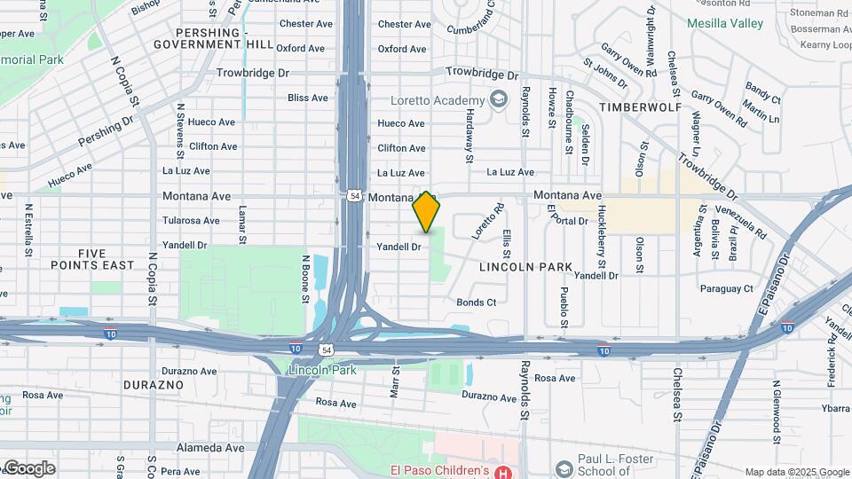 4433 Yandell Dr Map and Location Details