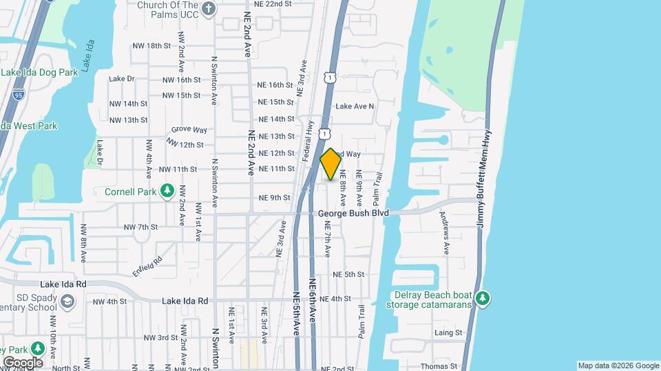 1010 NE 8th Ave Map and Location Details