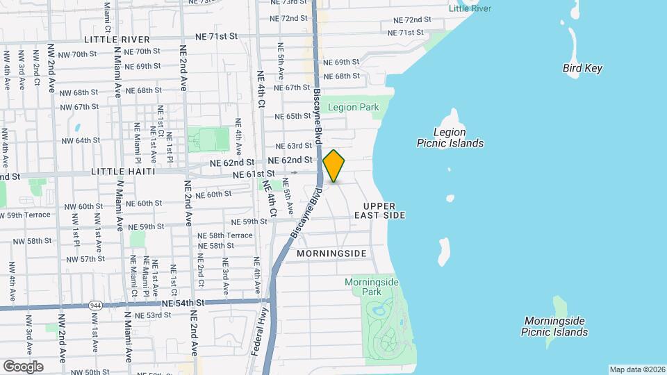 650 NE 60th St Map and Location Details