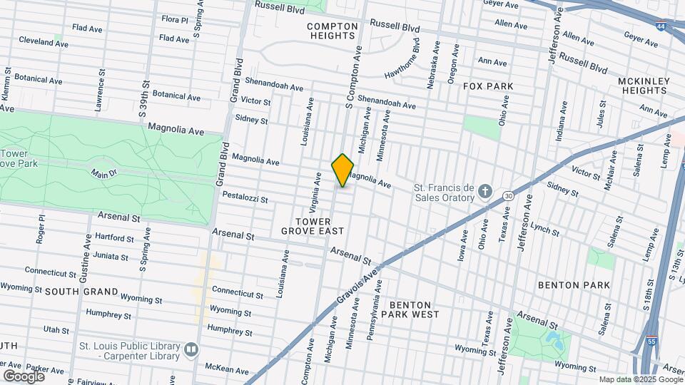 3145 Halliday Ave, Unit 1st Fl. Map and Location Details