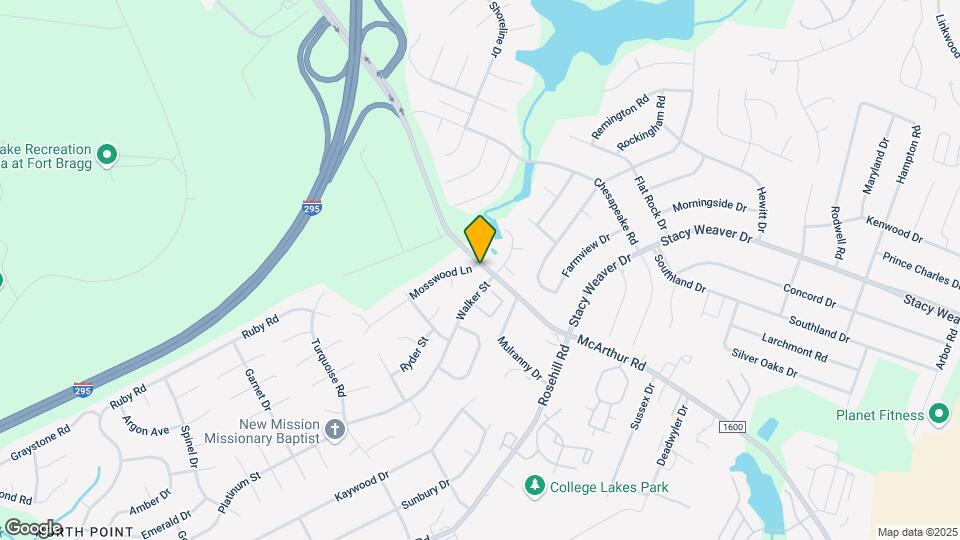 601 Mosswood Ln Map and Location Details