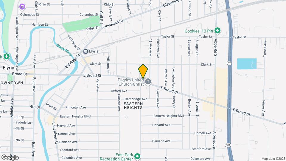 508 E Broad St Map and Location Details