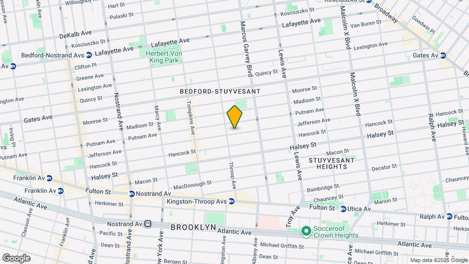 437 Jefferson Ave Map and Location Details