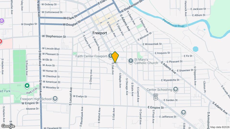 708 S Galena Ave Map and Location Details