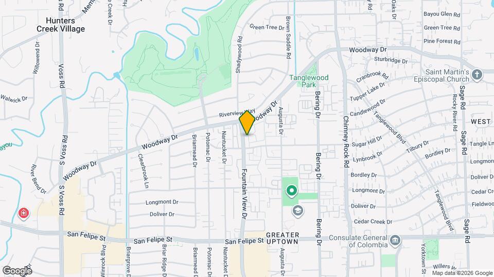 1025 Fountain View Dr Map and Location Details