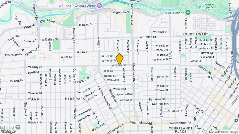 1219 W Gray St Map and Location Details