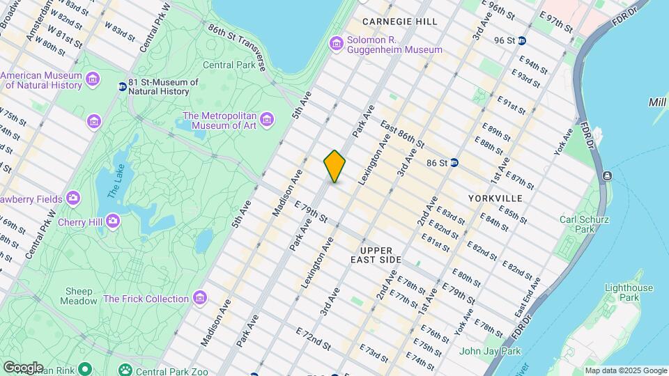 106 E 81st St Mapa y Detalles de la Ubicación