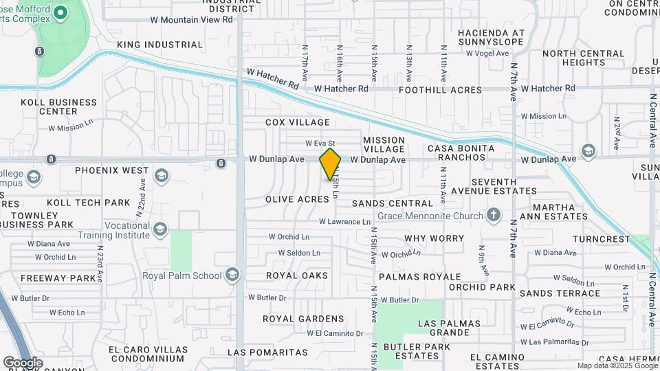 8912 N 15th Ln Map and Location Details