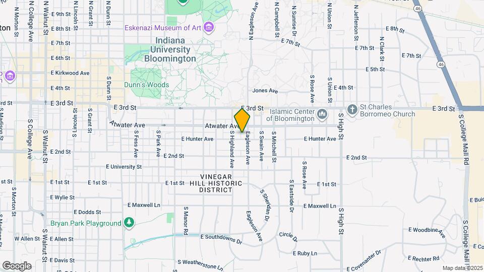 1321 E Hunter Ave Map and Location Details