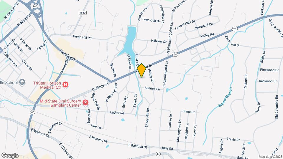 105 Shady Hollow Rd Map and Location Details