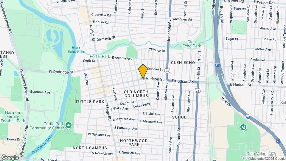 213 E Hudson St Map and Location Details