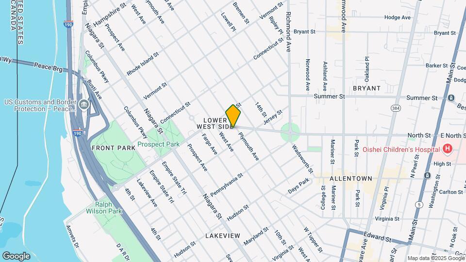 425 Porter Ave Map and Location Details