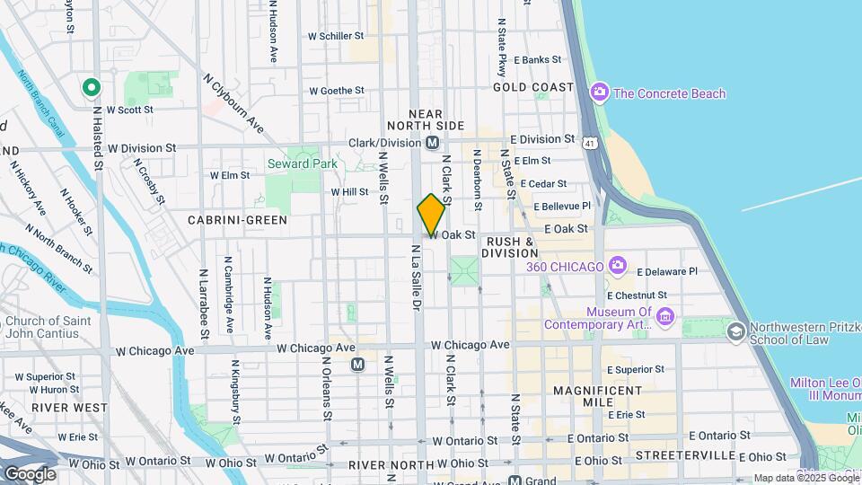 123 W Oak St Map and Location Details