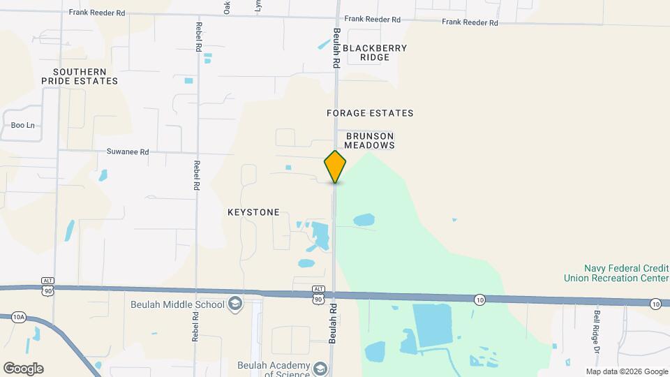 9845 Beulah Rd Map and Location Details