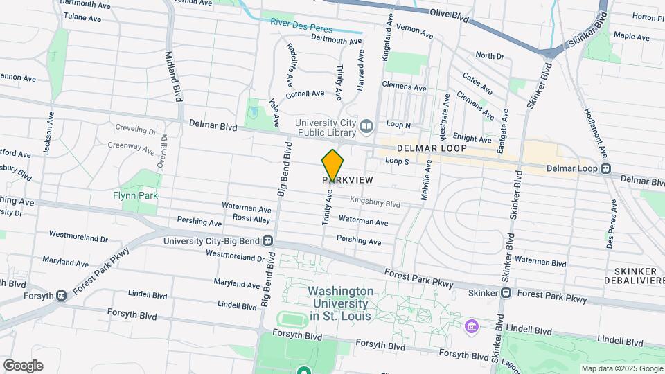 6843 Kingsbury Blvd Map and Location Details