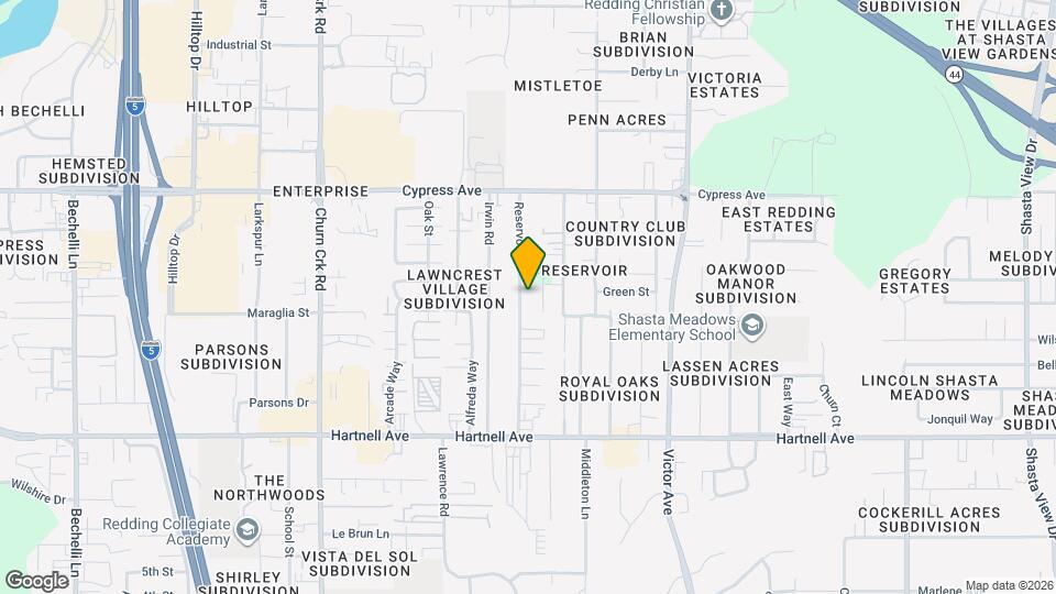 2711 Reservoir Ln Map and Location Details