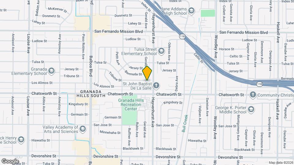 10742 Gerald Ave Map and Location Details