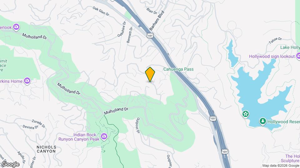 6835 Pacific View Dr Map and Location Details