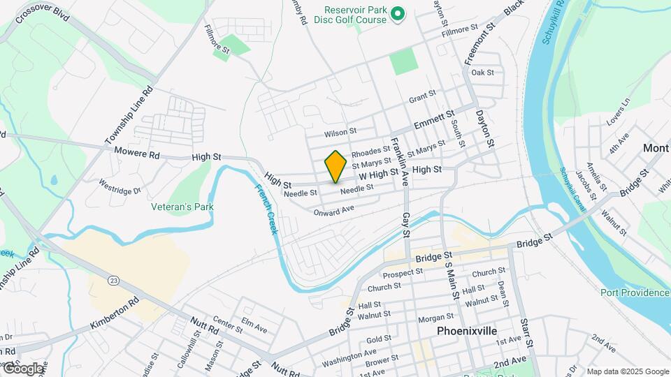 540 W High St Map and Location Details