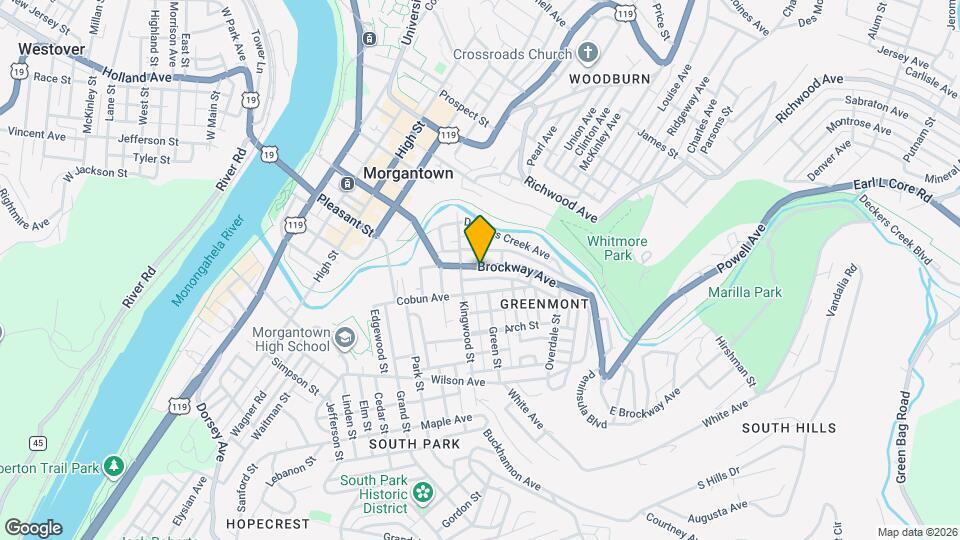 428 Brockway Ave Map and Location Details