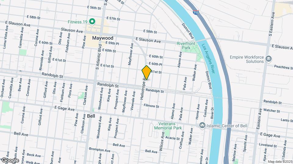 6136-6144 Heliotrope Ave Mapa y Detalles de la Ubicación