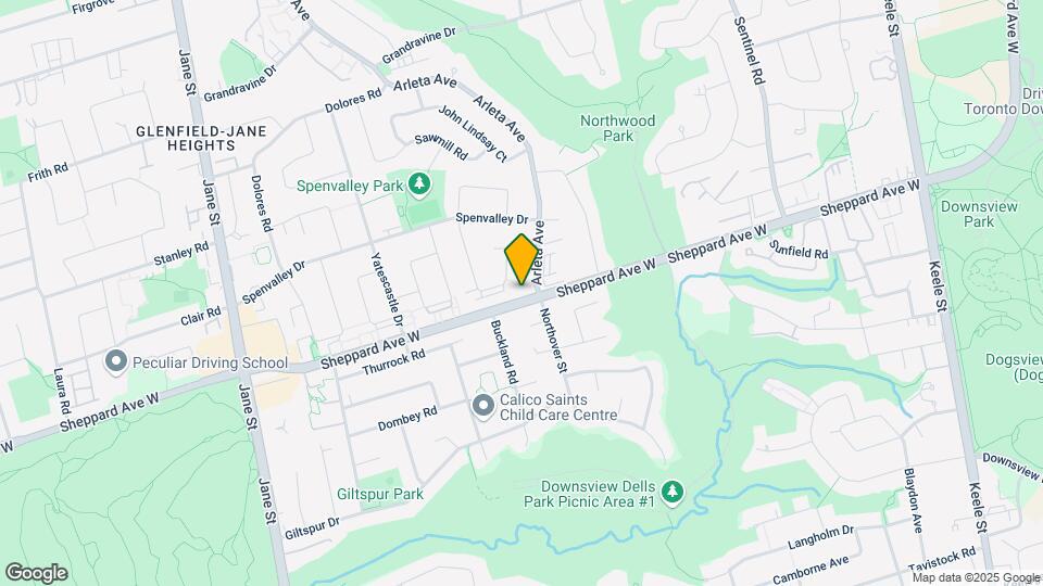 1862 Sheppard Ave W Map and Location Details