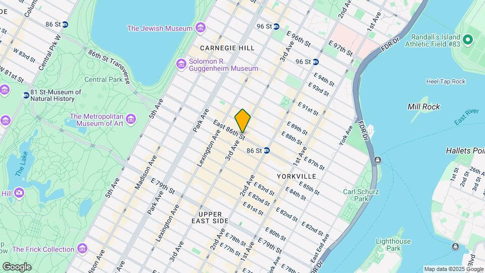 201 E 86th St-Unit -18F Map and Location Details