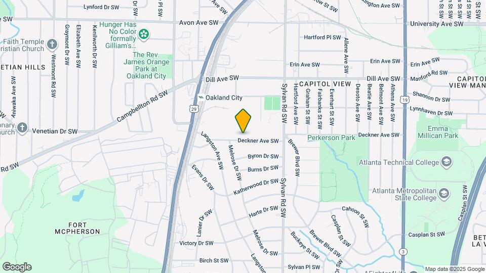 1019 Deckner Ave SW Mapa y Detalles de la Ubicación