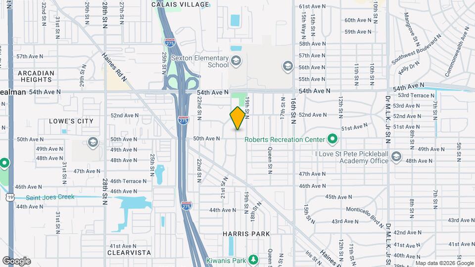 5013 20th St N Map and Location Details