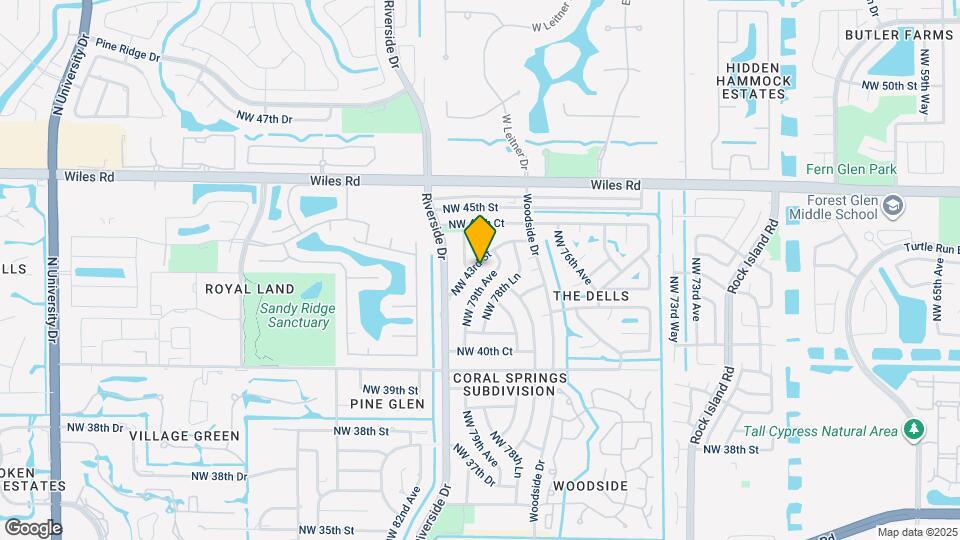 8006 NW 43rd St Map and Location Details