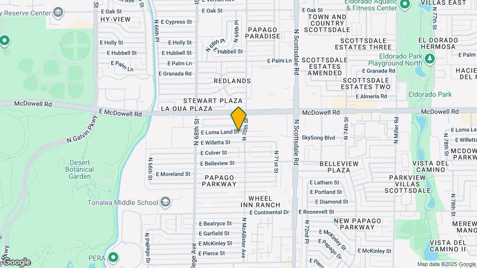 6943 E Loma Land Dr Map and Location Details