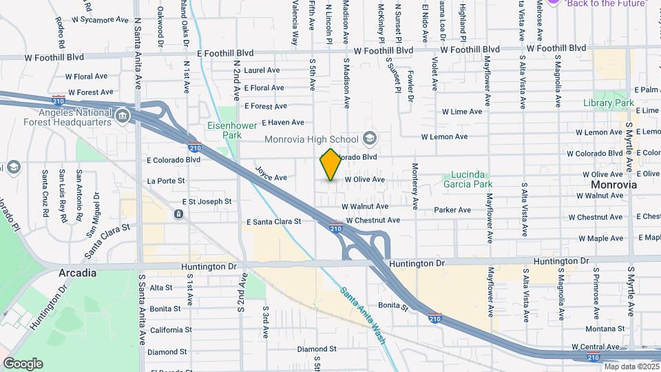 920 W Olive Ave Map and Location Details