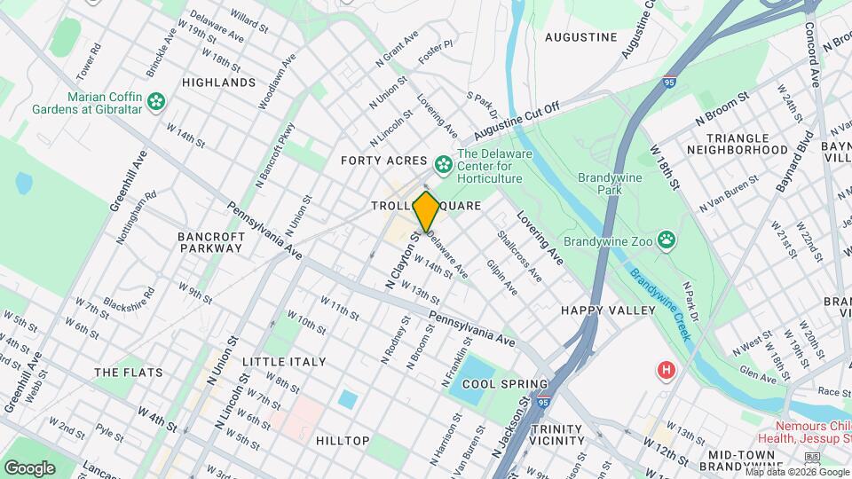 Delfe Apartments at Trolley Square Map and Location Details