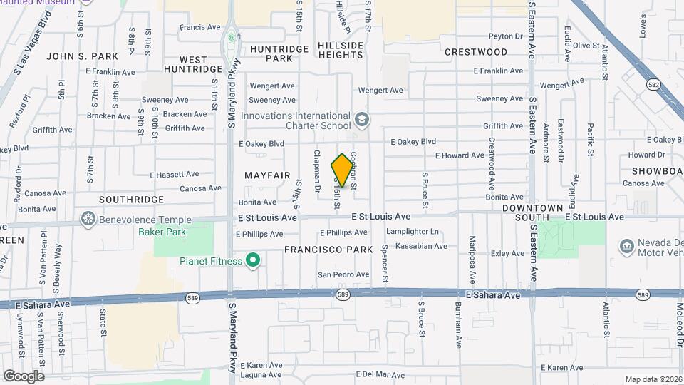 1905 S 16th St Mapa y Detalles de la Ubicación