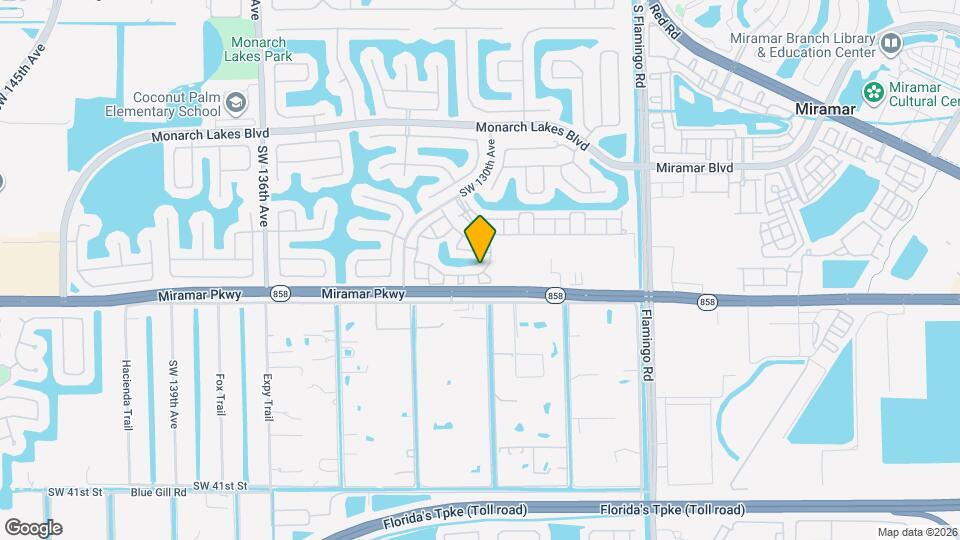 12805 SW 31st Ct Map and Location Details