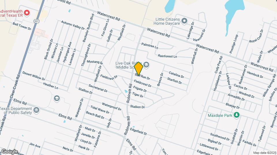 3904 Bull Run Dr Map and Location Details