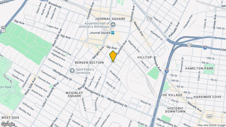 380 Summit Ave Map and Location Details