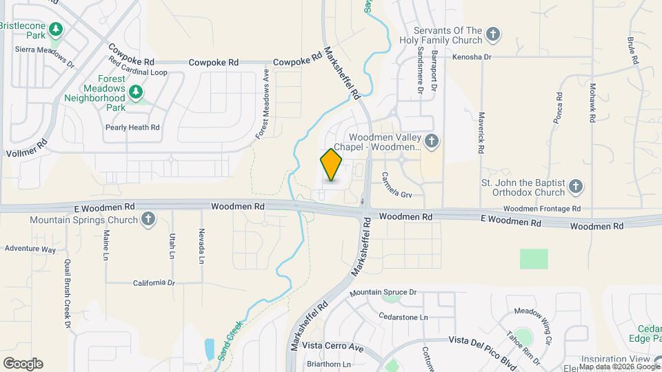 7832 Woodmen Center Heights Map and Location Details