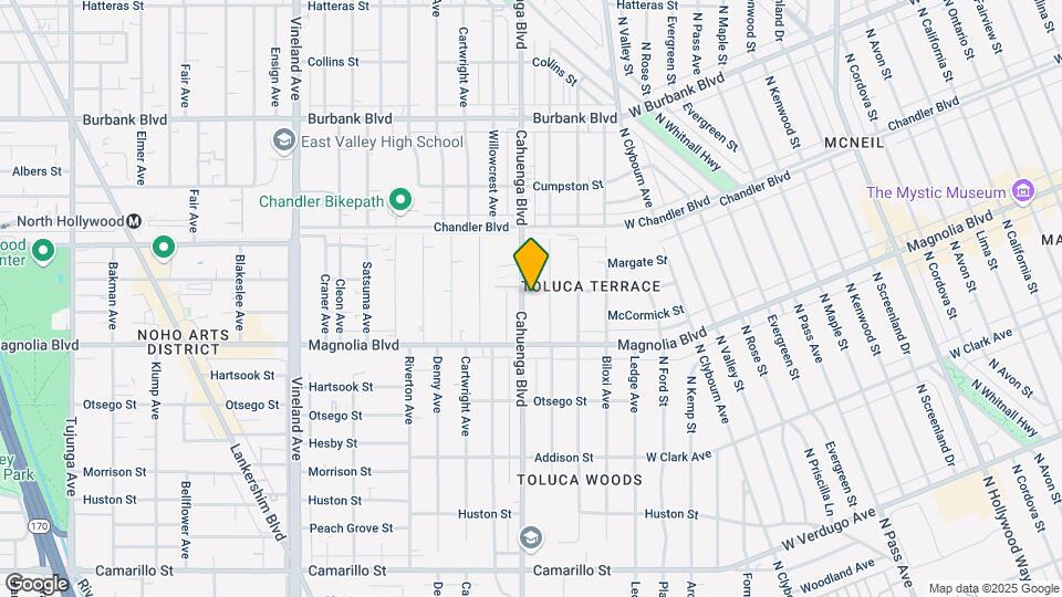 5252 Cahuenga Blvd Map and Location Details