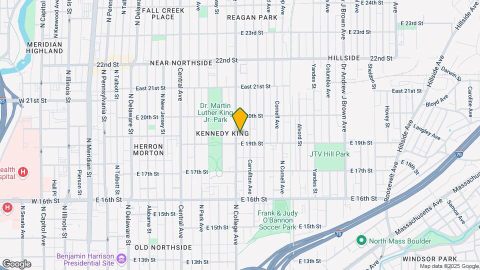 1917 N College Ave Map and Location Details