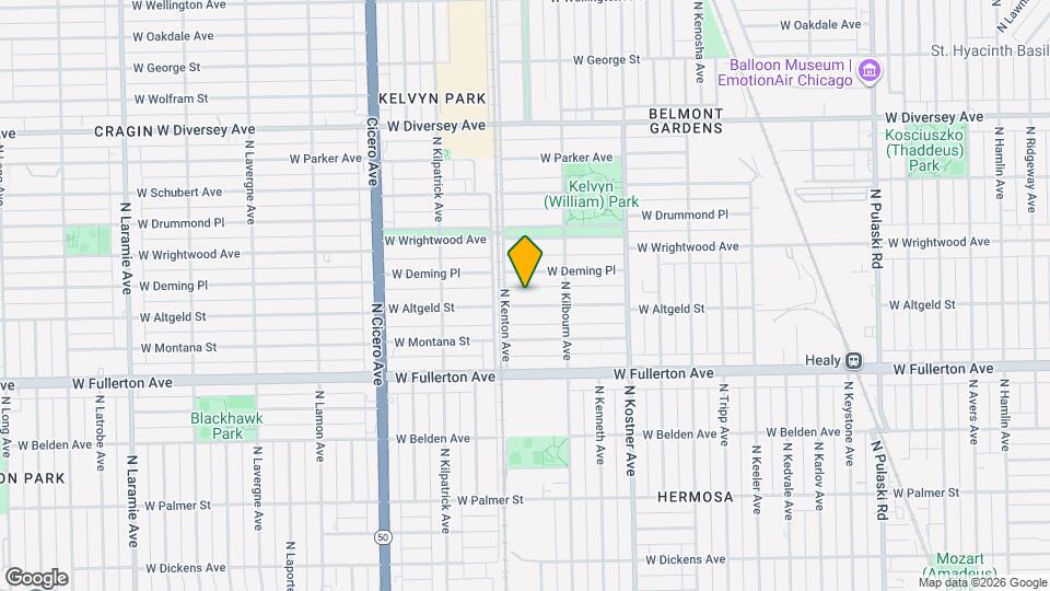 4538 W Altgeld St Map and Location Details