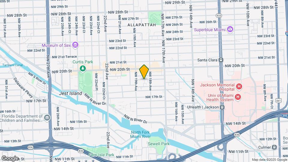 1844 NW 19th St Map and Location Details
